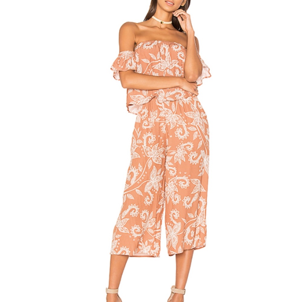 MINKPINK  NUSA DUA OFF SHOULDER JUMPSUIT